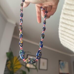 Vintage Colorful Beaded Necklace